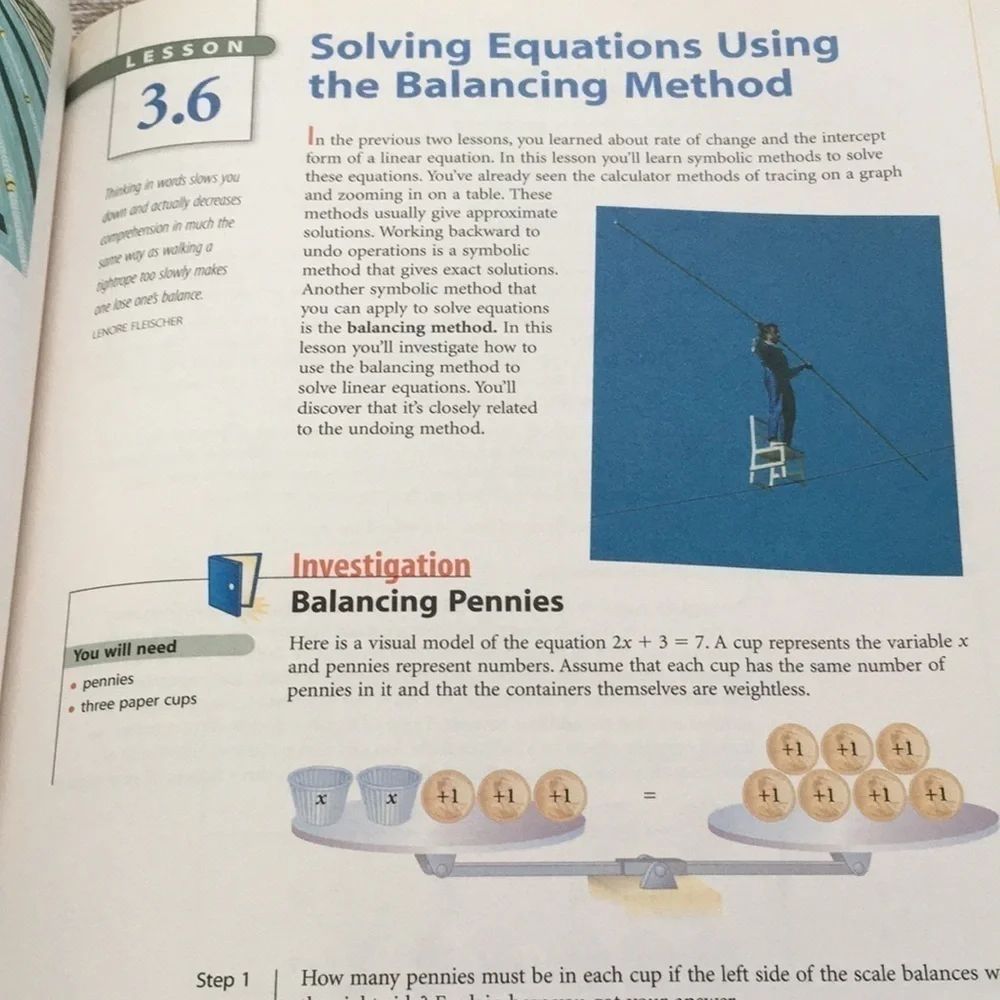 Discovering Algebra Course Sampler Key Curriculum Press Math Textbook Booklet - Picture 7 of 9